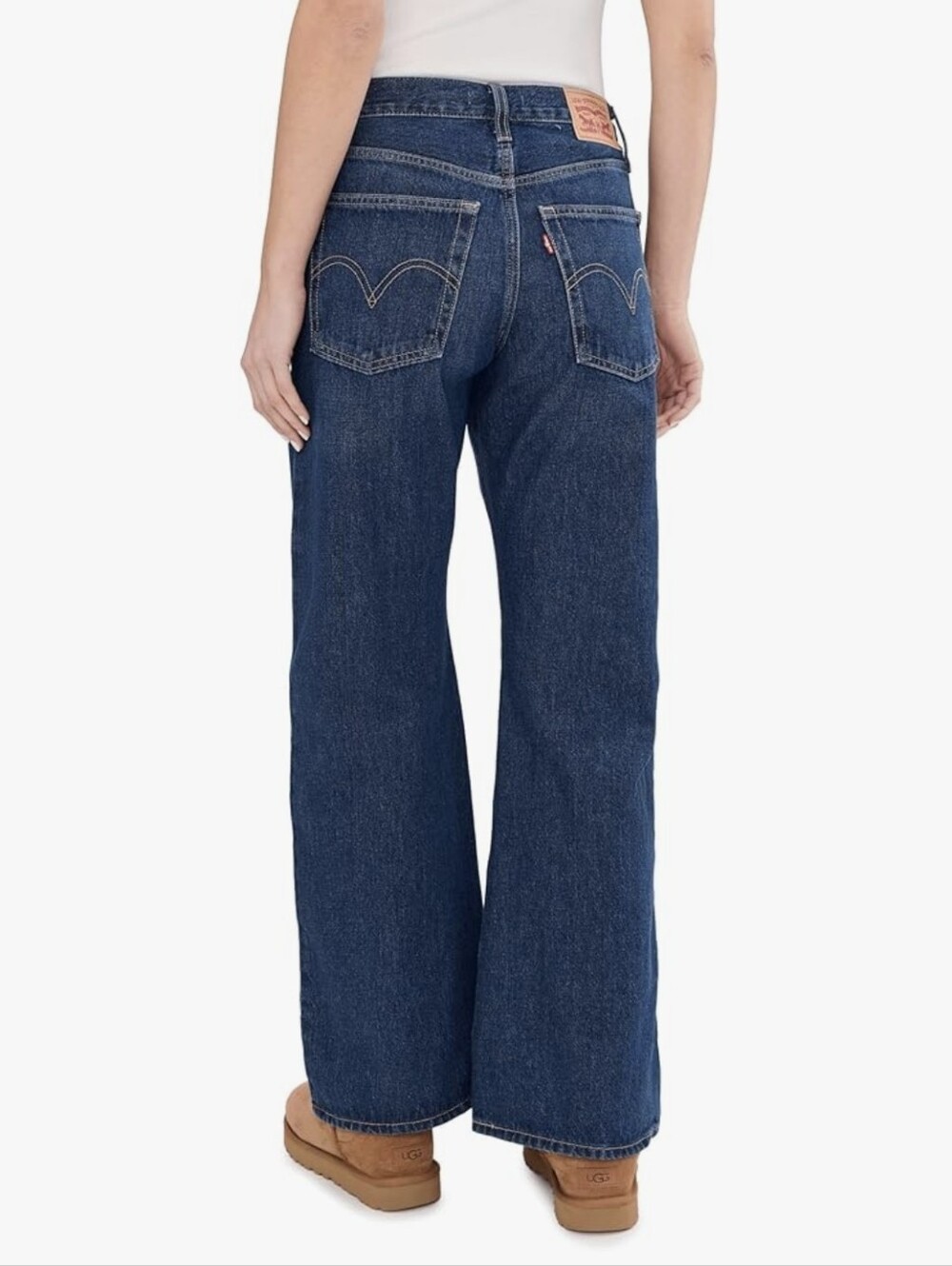 Levi's Middy Loose Boot Cut Dark Wash Jeans Size 31 - Picture 3 of 13